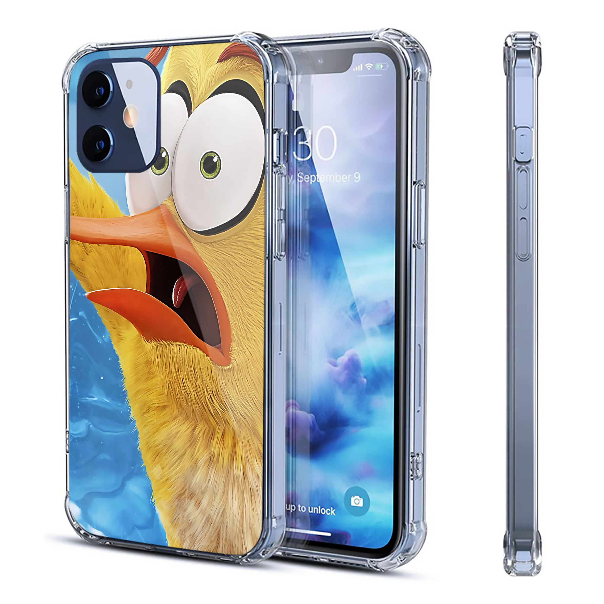 （画像用） Angry Birds アングリーバード 【iPhone 12シリーズ対応】透明スマホケース（クリアソフトケース）